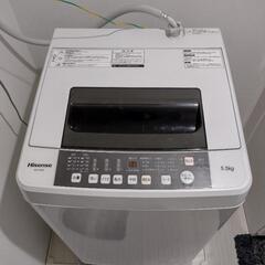 引渡し先確定 Hisense　全自動洗濯機5.5kg