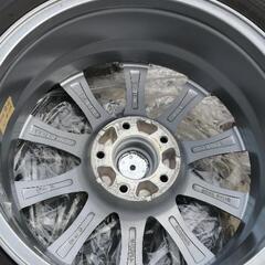 【保管程度美品】[配達無料]アルミホイール＆スタッドレスタイヤ　4本セット　215/60/17　2015年製  ダンロップ　SDX-2