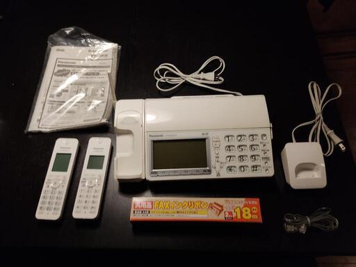 Panasonic パナソニック ファックス電話 KX-PD604-W 子機付き　インクリボン付き
