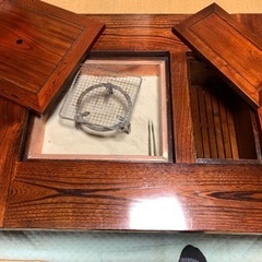 桐 囲炉裏付き座卓