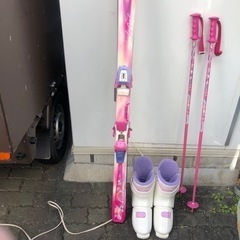 SALOMONスキー板、ビンディング、ブーツ、ストックセット