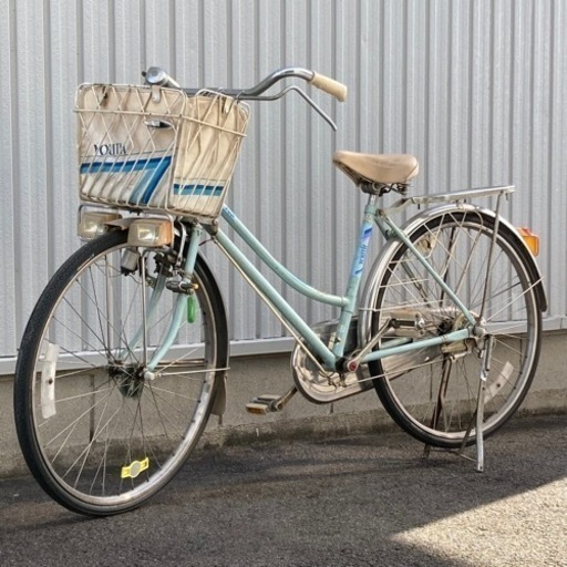 【希少】レトロ自転車　ロッドブレーキ　26インチノーパンクタイヤ