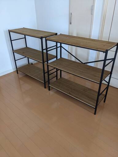 ラック（棚）　2台　木製