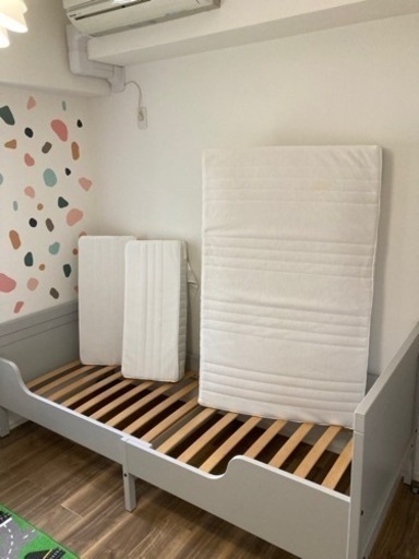 値下げ！IKEA キッズベッドSUNDVIK グレー　美品
