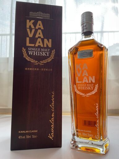 台湾ウイスキー【台湾シングルモルト】カバラン クラシック  700ML シングルモルト ウイスキー 外箱付き　アルコール度数···40 %