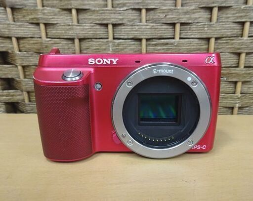 ジャンク SONY デジタル一眼 ミラーレスカメラ α NEX-F3 ピンク ソニー デジカメ 札幌市 白石区