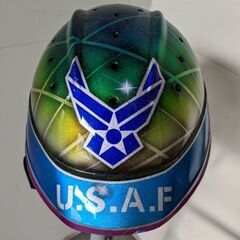 長期保管品　ヘルメット　オリジナルペイント　U.S.A.F