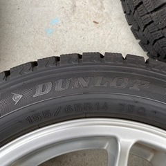 スタッドレス　アルミホイール4本セット　ダンロップ　14インチ　ウィンターマックス