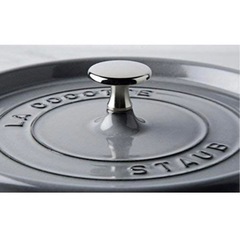 【新品未使用】5/8受渡し〆_正規品_28,000円相当_ストウブ ココット オーバル 23cm グレー　元箱付き