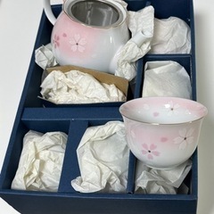 【未使用】茶器セット　陶彩　ポット