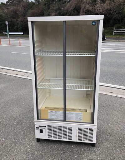 ■ 中古品 ホシザキ小形冷蔵ショーケース SSB-70CT2 2016年 210L 700ｘ450ｘ1410ｍｍ 動作問題なし■