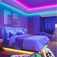 Amazon LEDテープライト USB充電コード 紫 緑 青 ...