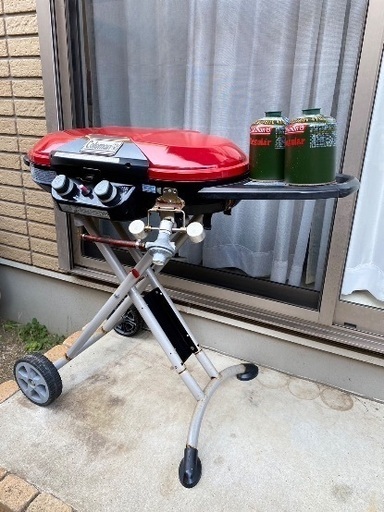 すぐ使える！本格BBQグリル コールマン(Coleman) 鉄板セット\u0026ガスカートリッジ２個付き！