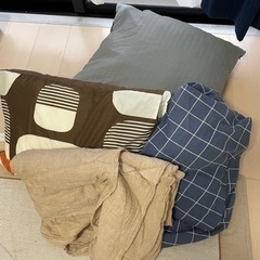 枕、クッション、布団カバー