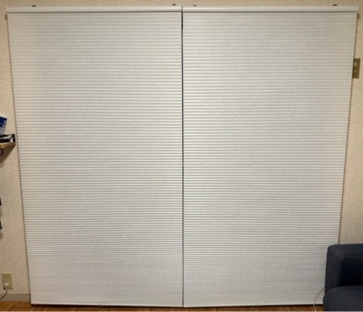美品 IKEA 断熱ブラインド 2セット 100×210cm HOPPVALS ホップヴァルス