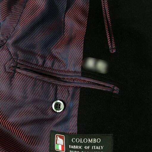 FYS3/13 COLOMBO チェスターコート カシミヤ コロンボ コート ロングコート 黒 ブラック イタリア製 メンズ 男性用 フォーマル ビジネス