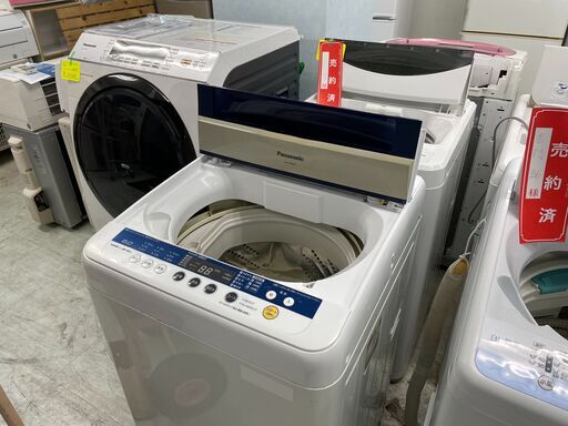 洗濯機の分解クリーニング行っています！配送設置込み　パナソニック6.0K洗濯機　2015年製　分解クリーニング済み！！