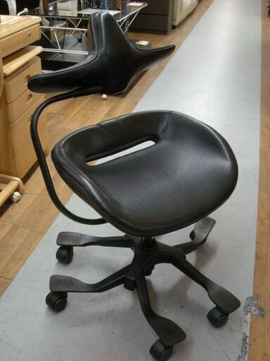 R536 本革 WOORIDUL CHAIR 高機能サポート ウリドルチェアー iPole7 姿勢矯正 人間工学 椅子 Used/良品