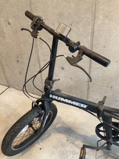 ハマー　HUMMER 折りたたみ自転車 黒 ほぼ新品！手渡し価格！】HUMMER ☆ 折りたたみ自転車 ブラック