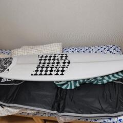 SCELLサーフィンボードセットショートボードクリア6\'3ホワイト