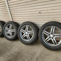 バリ溝イボ付き 215/60R17 4本セットPCD114.3 ブリジストンスタッドレスタイヤVRX 9.5分山