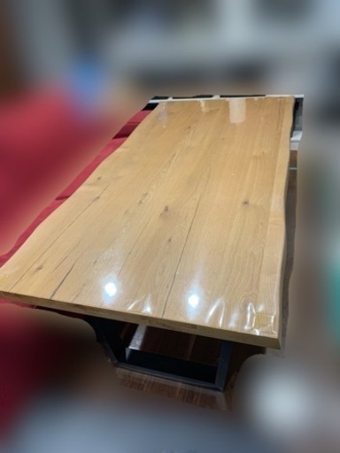 ダイニングテーブル180cm 一枚板風