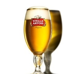 Stella Artois 聖杯ガラス ベルギー文字　4本セット