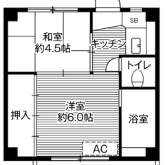 ◆敷金・礼金が無料！◆ビレッジハウス美野里1号棟 (403号室)