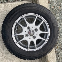 シュナイダー 13インチ アルミ 4穴 100ピッチ 13×4.00B スタッドレスタイヤ付き 4本セット 