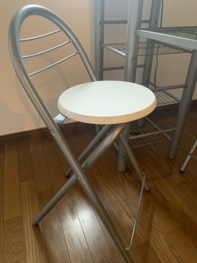 【ネイル用としても使えます！】テーブル椅子×2セット
