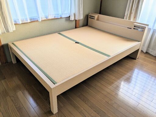 【美品】ダブルベッド　畳ベッド
