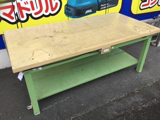【エコツール豊田インター店】メーカー不明 作業台約900x1800 型番不明　【愛知県/豊田インター店/工具】