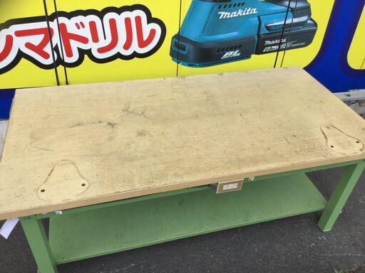 【エコツール豊田インター店】メーカー不明 作業台約900x1800 型番不明　【愛知県/豊田インター店/工具】 エコツール豊田インター店】メーカー不明 作業台約900x1800 型番不明