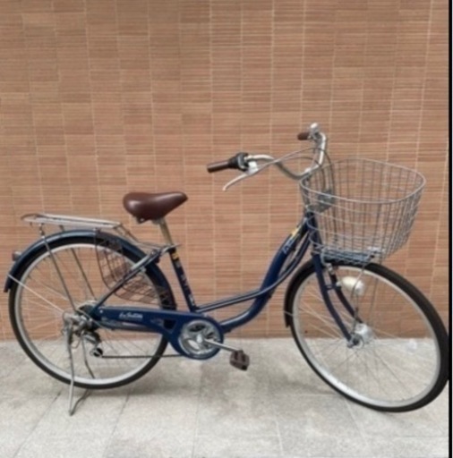 【美品】自転車6段変速オートライト26インチ