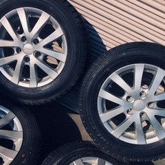 冬タイヤ 195/65R15 ヴォクシー等用アルミ付きスタッドレス バリ山4本 