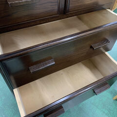 家具ならトレファク吉川店！！ knock on wood 5段チェスト ダークブラウン キズ有り ハンドメイド