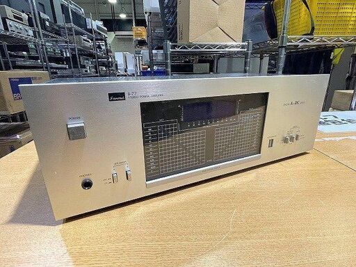 【苫小牧バナナ】SANSUI/サンスイ オーディオ ステレオ パワーアンプ B-77 通電確認済み ヴィンテージ♪