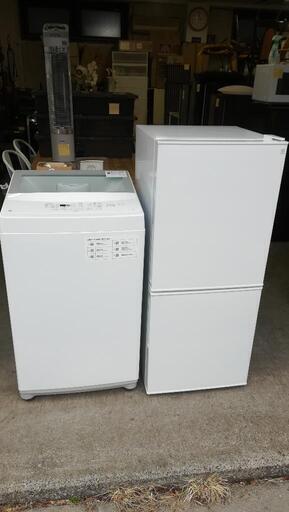 【送料無料セット128】配送と設置は無料サービス⭐2022年製セット⭐ニトリ冷蔵庫106L＋ニトリ洗濯機6kg⭐ご来店歓迎