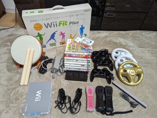 超豪華セット　Wii本体+Wii Fit plus+太鼓の達人+マリオカート