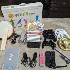 超豪華セット　Wii本体+Wii Fit plus+太鼓の達人+...