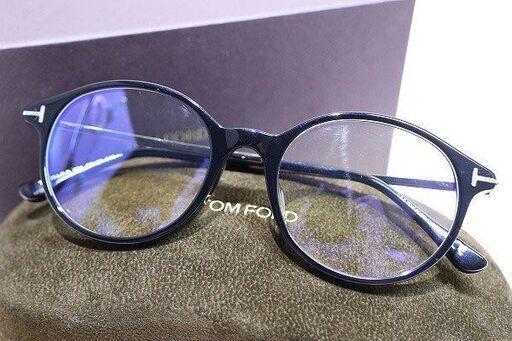 【苫小牧バナナ】開封未使用品☆ TOM FORD/トムフォード TF5554-F-B 001 52□19 145 ブラック セルフレーム メタルテンプル♪