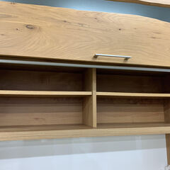 家具ならトレファク吉川店！！ 河口家具 キッチンボード ホワイトオーク材 ブラウン×ブラック