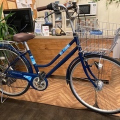 【後輪タイヤ新品！LEDオートライト】6段変速　26インチ自転車...