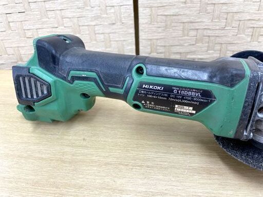 HiKOKI 18V 100mm コードレスディスクグラインダ G18DBBVL 本体のみ ハイコーキ 旧日立工機 電動工具 札幌市手稲区 HiKOKI 18V 100mm コードレスディスクグラインダ G18DBBVL 本体のみ