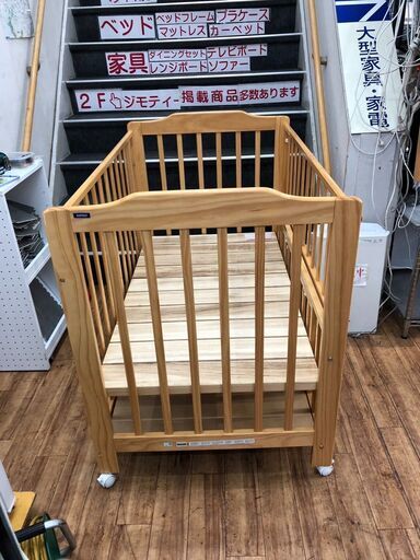 ベビーベッド カトージ  幅70cm ベビー用品 自社配送時代引き可※現金、クレジット、スマホ決済対応※【送料に設置込】