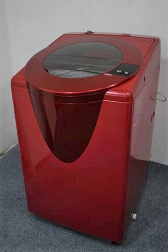 新作ウエア AQW-LV800E(R) AQUA/アクア 簡易乾燥機能付き洗濯機 R6812) 店頭引取歓迎 中古家電 2017年製 パッションレッド 8.0kg 洗濯機
