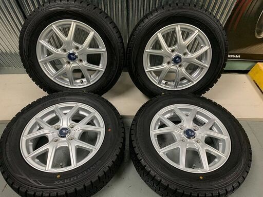 ハスラーインチダウン★165/70R14　深溝　ウインターマックス　WM01　安心のエアー＆バランス調整済　即装着可能