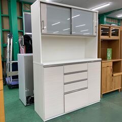 PAMOUNA｜パモウナ｜上置き収納付｜スライド扉キッチンボード