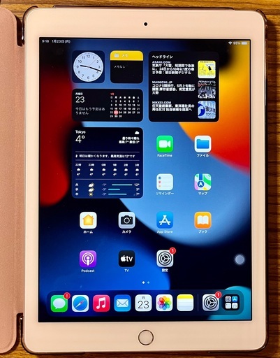iPad Air2 64GB Cellular+Wifiモデル auのSIMロックあり iPadOS15.7