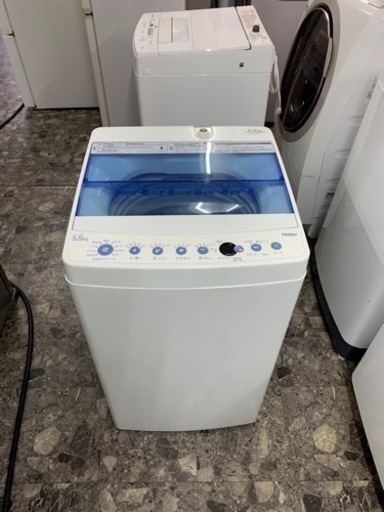 5km以内配送無料　保証付き　ハイアール2018年式　全自動洗濯機　5.5kg JW-C55CK